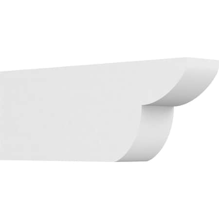 Ekena Millwork Standard Crestline Architectural Grade PVC Rafter Tail, 3"W X 6"H X 16"L RFTP03X06X16CRE